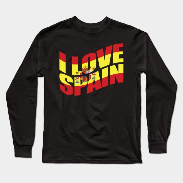 Spain Long Sleeve T-Shirt by avshirtnation